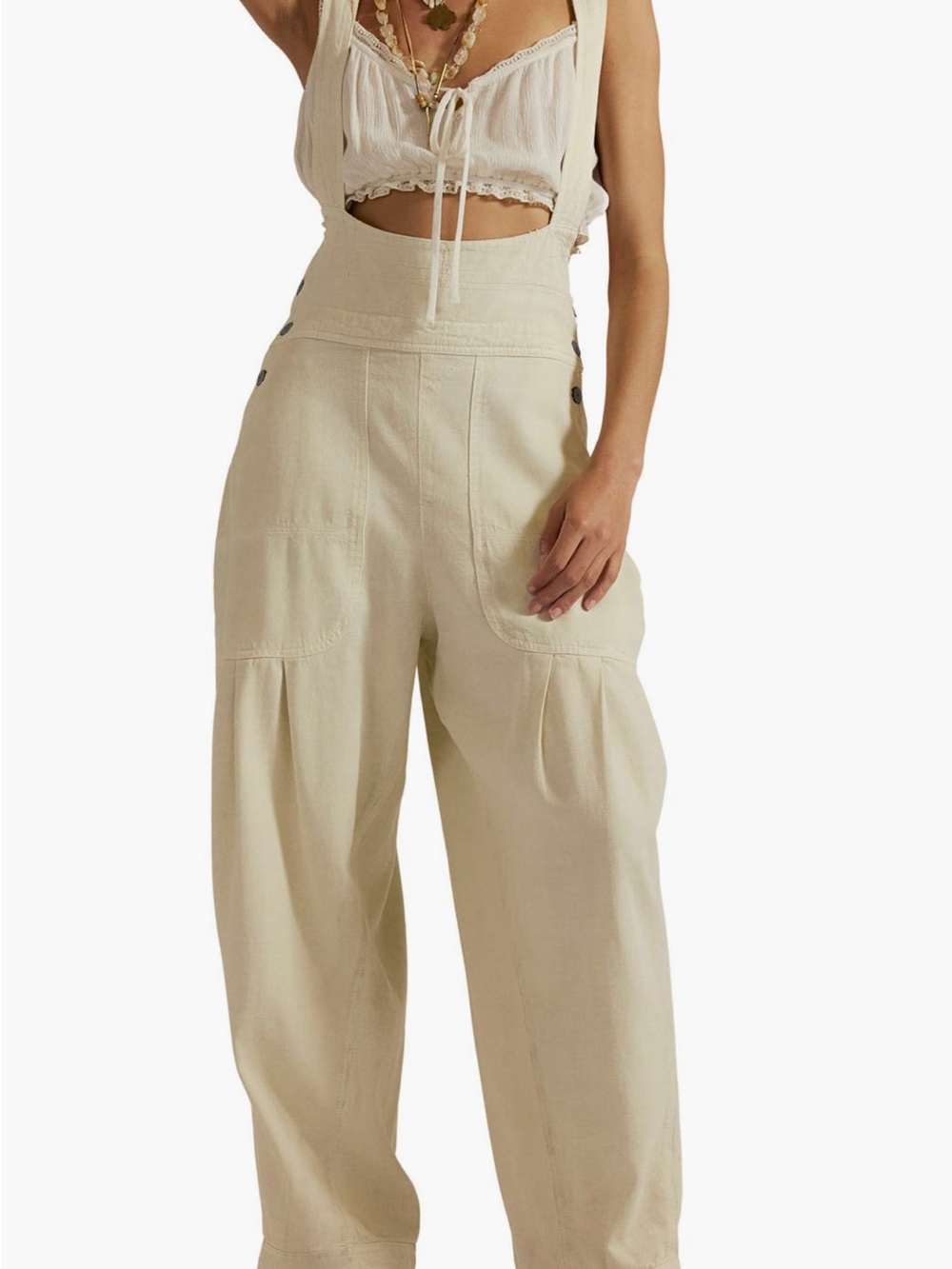 Free People We the Free Felix Tapered Overalls - Picture 3 of 8